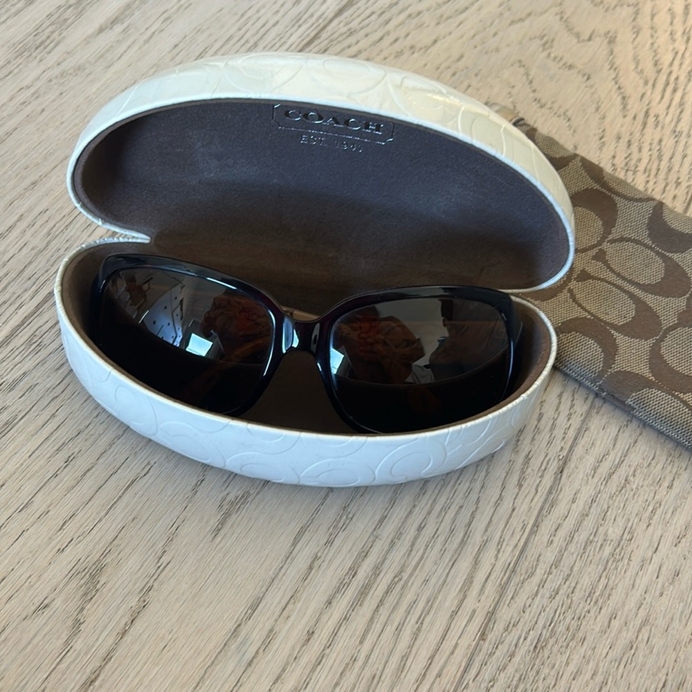 Coach sunglasses with two cases